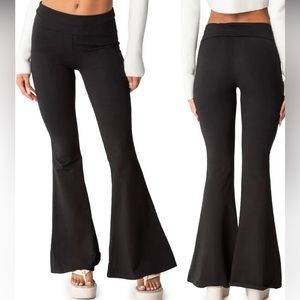 Edikted black Naomi flare leggings / yoga pants MUST GO